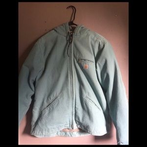 Teal Carhartt Jacket.