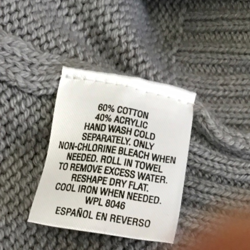 Maison Jules Gray Embellished Long Sleeve Sweater - Picture 7 of 8