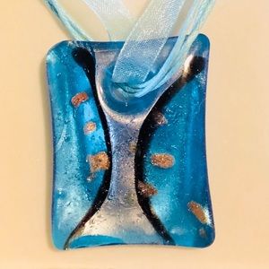Hand made glass blown necklace