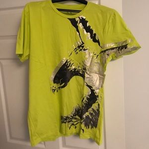 Neon green ax t-shirt