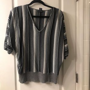 Black and White Striped Top