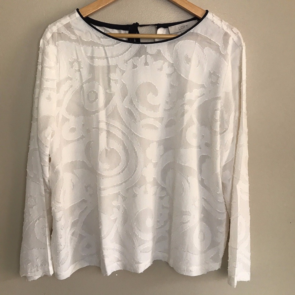 Loft- Burn Out Blouse