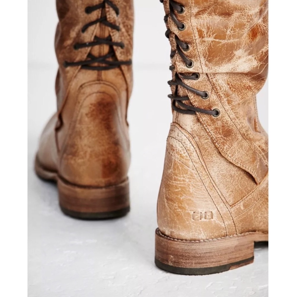 Free People Bed Stu Surrey Lace Up Leather Boots - Picture 3 of 8