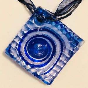 Hand made glass blown necklace
