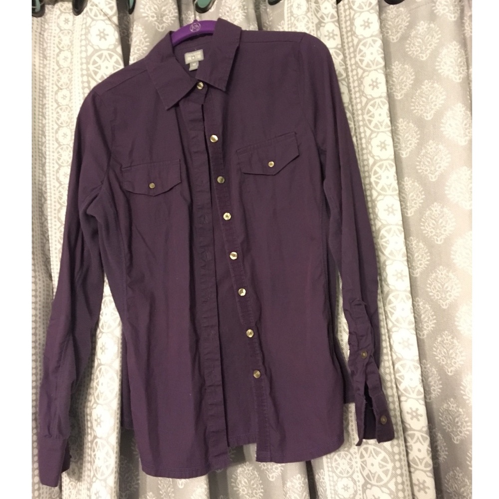 Purple Converse Button Down