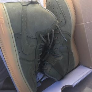 Nike air force military-green size 7 woman