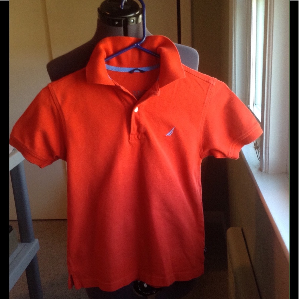 Boy's Red Collared Shirt