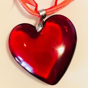 Hand made glass blown necklace