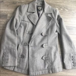 Pretty detailed gray pea coat