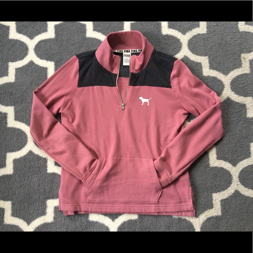 Victoria's Secret PINK Quarter Zip Sweater