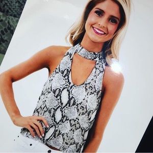 Karlieclothes snakeskin top