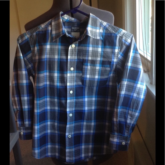 Boy's Buttoned Down Long Sleeved Shirt - Picture 1 of 2