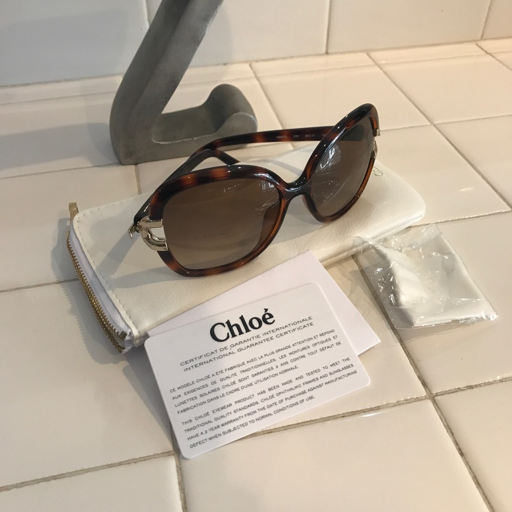 Chloe CE637S Sunglasses Color 219 Tortoise NWT
