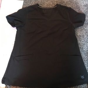 Urbane performance scrub top