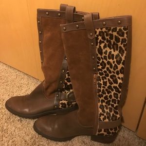 Brown Animal print boot