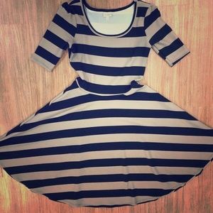 Lularoe Nicole Black and Tan