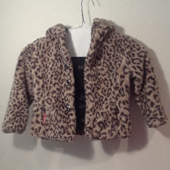 Toddler Faux Fur Jacket 3T - Picture 4 of 7