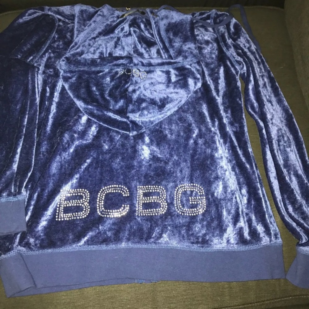 BCBG crushed velour sweater