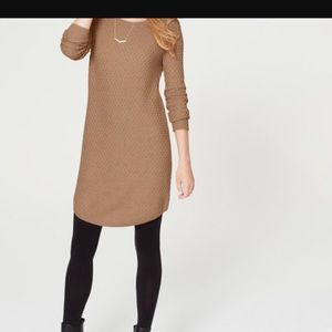 Tan Loft Sweater Dress Brand New