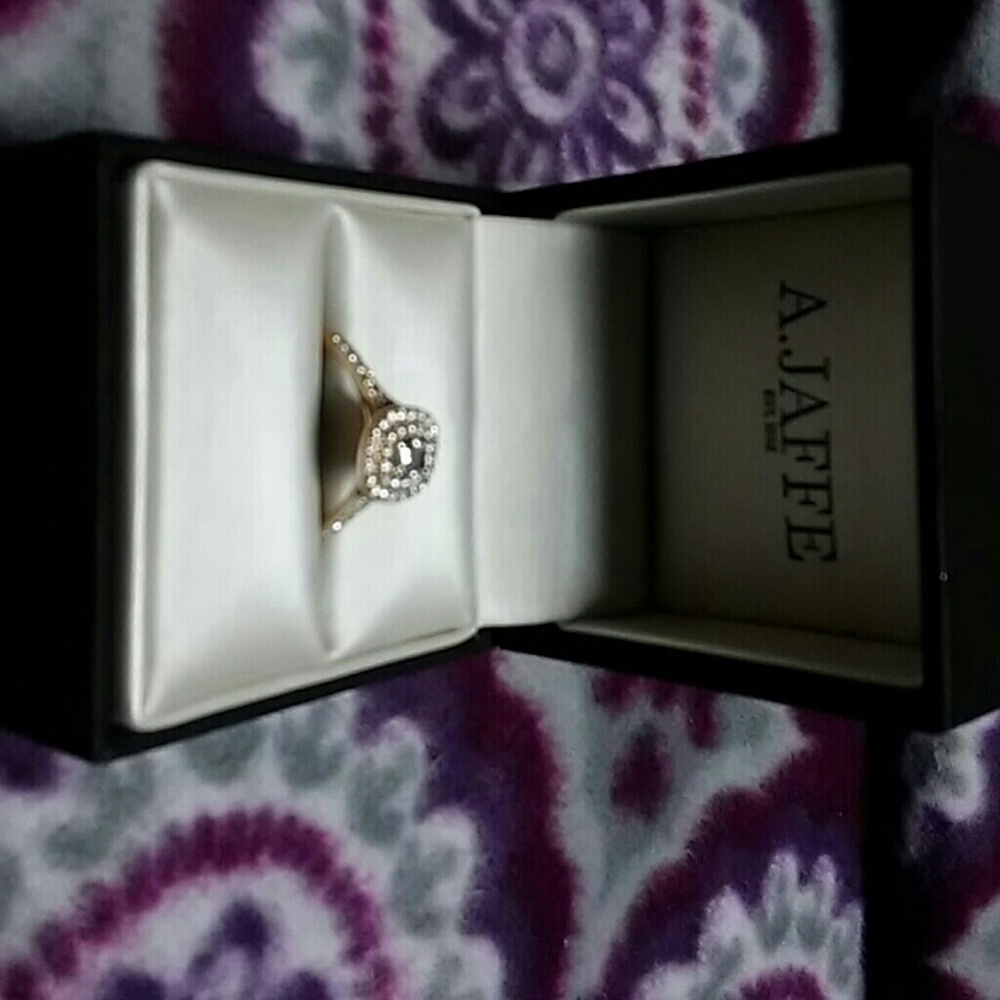 Rose golf A. Jaffe engagement ring