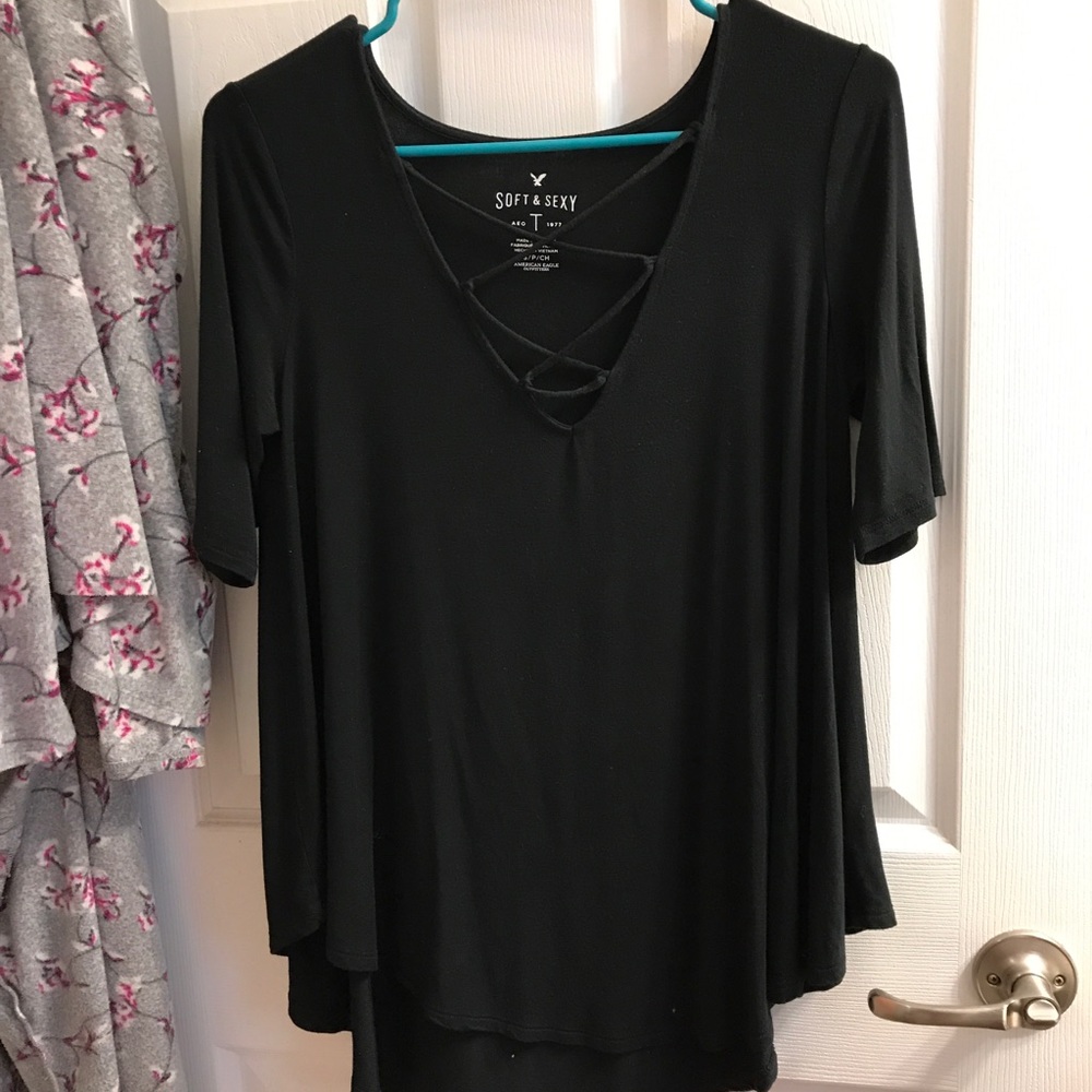 Black soft & sexy shirt!