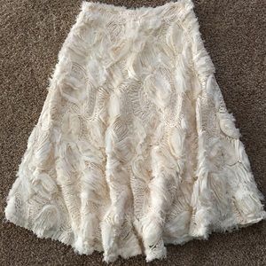 Rosette Textured Skirt