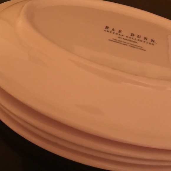 Rae Dunn By Magenta Christmas Red Polka Dot Oval - Picture 5 of 5