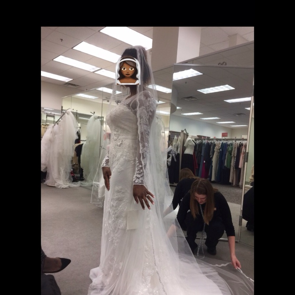 David's bridal A line wedding dress