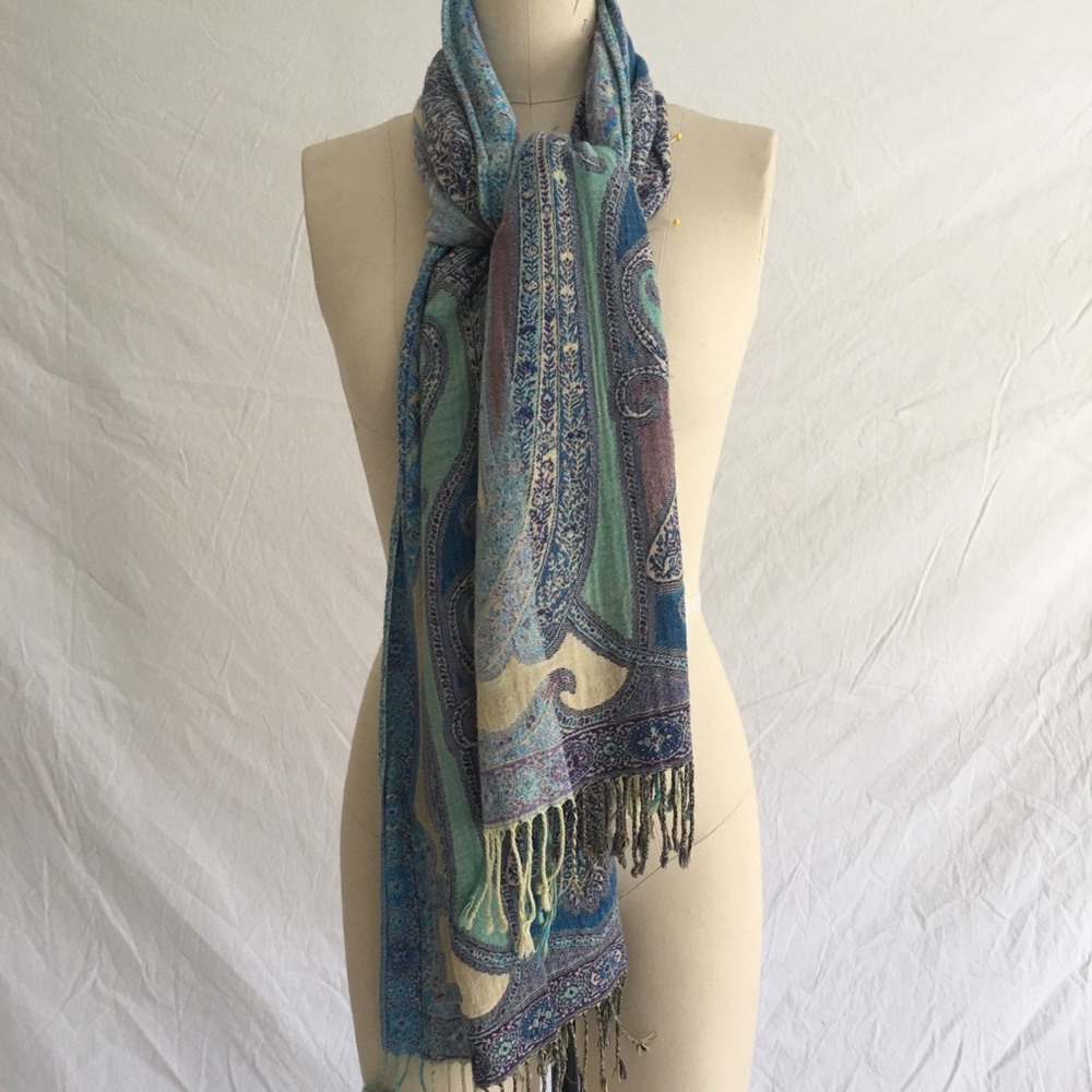 Multi-colored Paisley Scarf