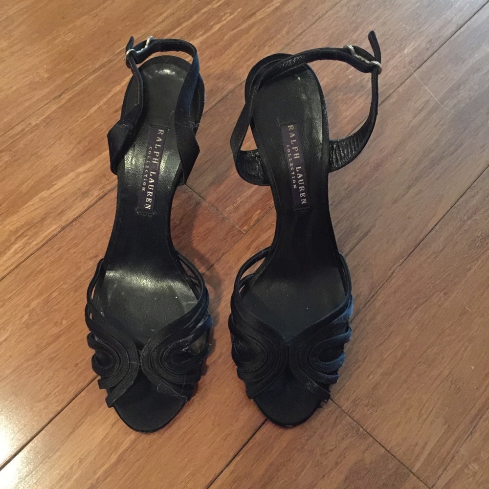 SOLD Ralph Lauren Collection Black Sandal