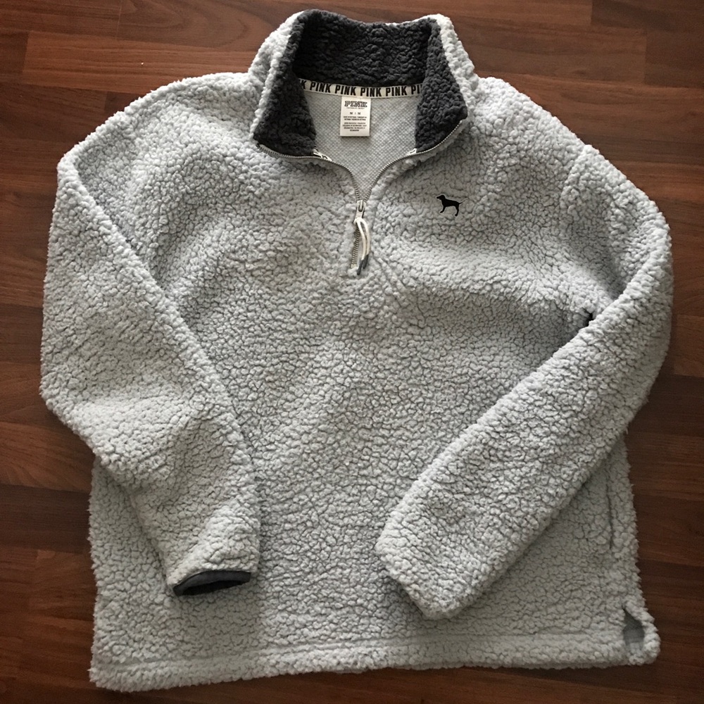 Pink Sherpa Pullover