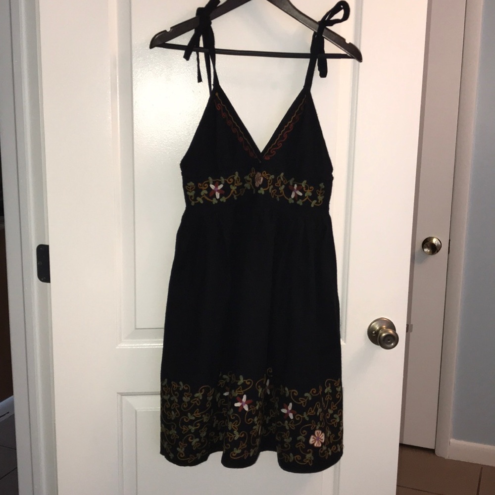 Forever black winter or fall embellished dress