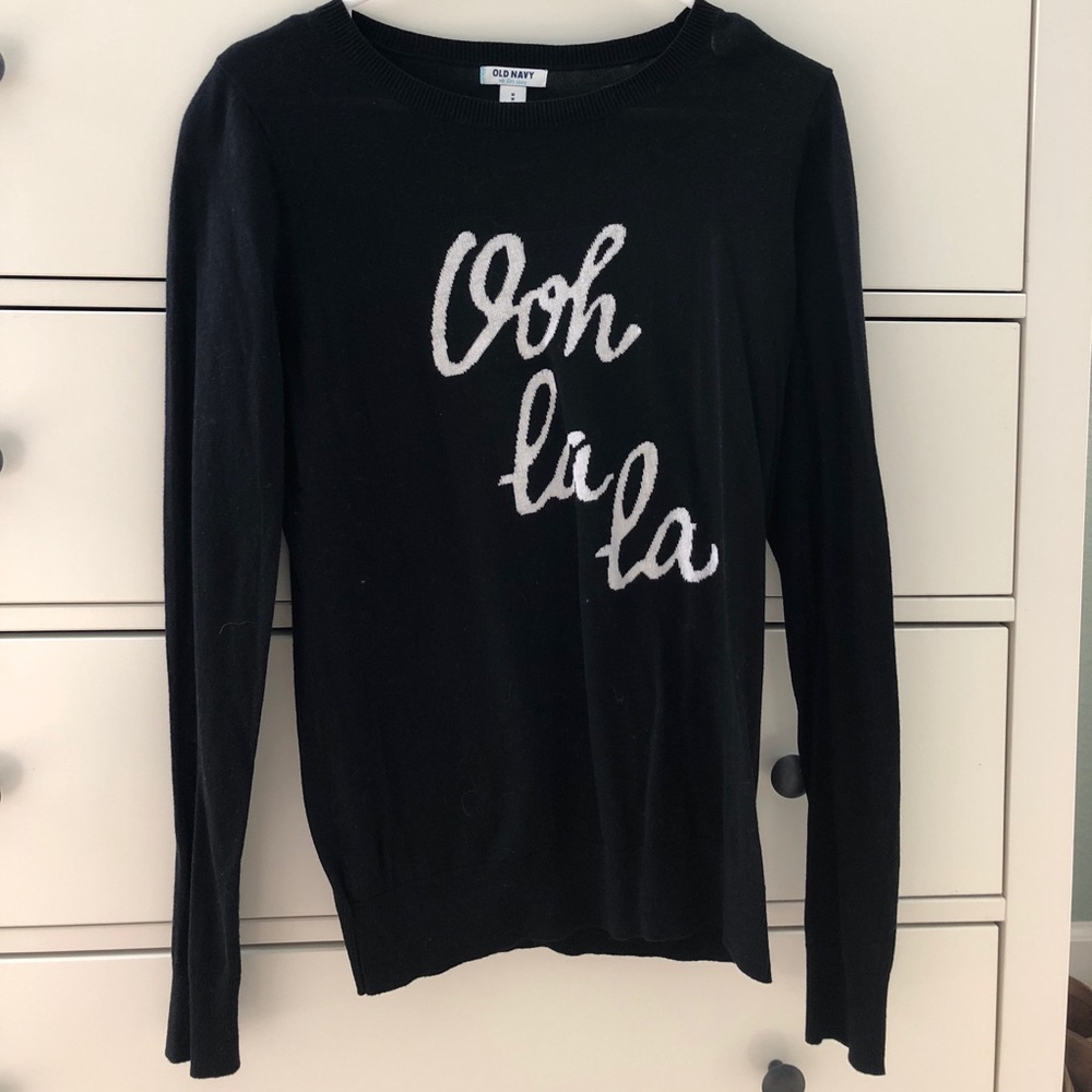 Old Navy Graphic Sweater - Oh La La