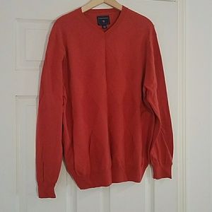 Large v-neck sweater