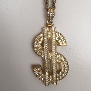 Costume money necklace.