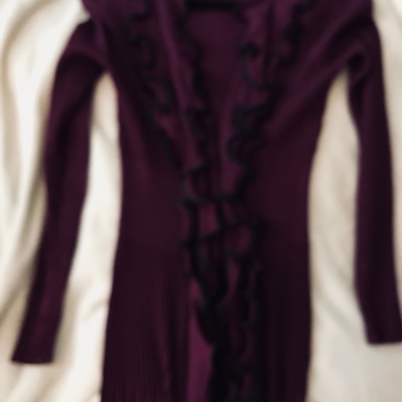 Kate and Mallory long ruffled sweater cover/dress. - Picture 5 of 7