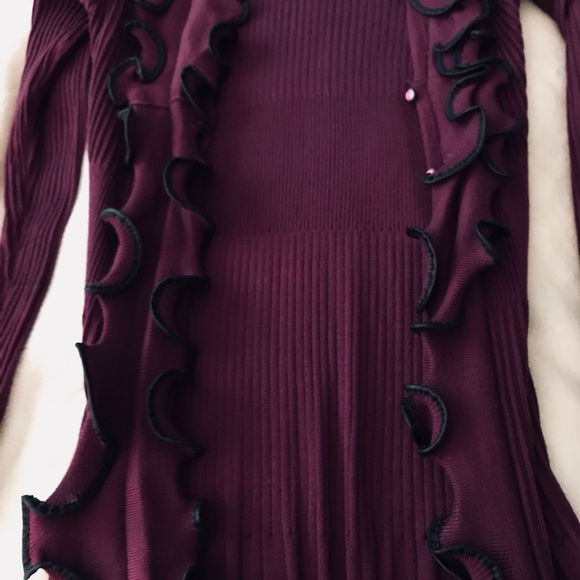 Kate and Mallory long ruffled sweater cover/dress. - Picture 6 of 7