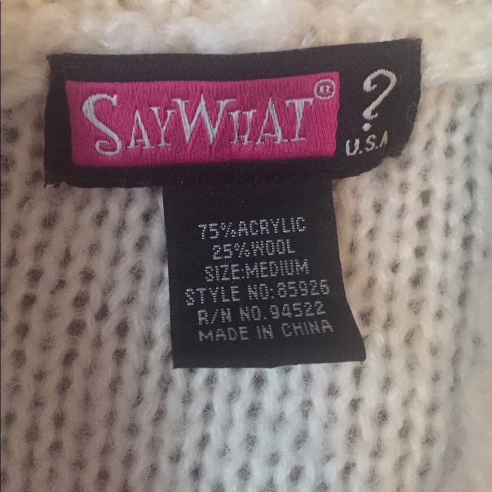 Long Cream Sweater - Picture 3 of 4
