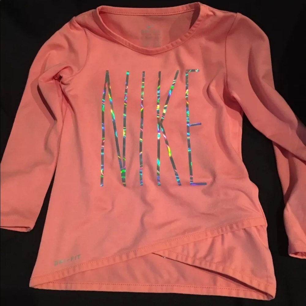 New Nike Dri-Fit girls shirt coral 2T