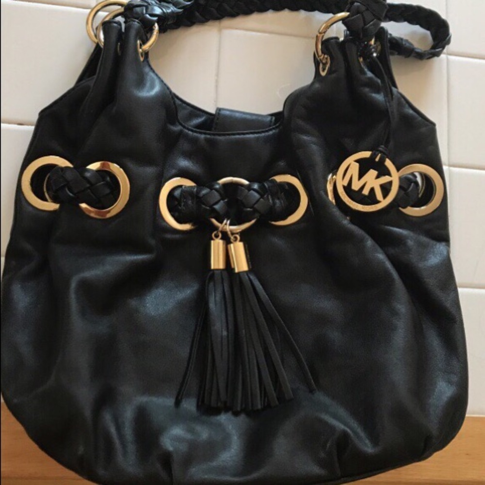 Black leather Michael Kors bag