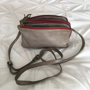 Steven Alan grey leather cross body bag
