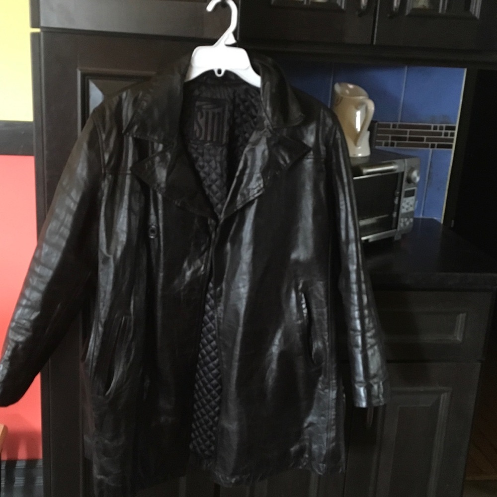 Brown women’s leather jacket
