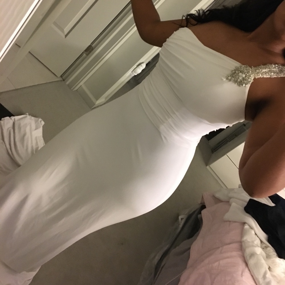 White Ball Gown with Train