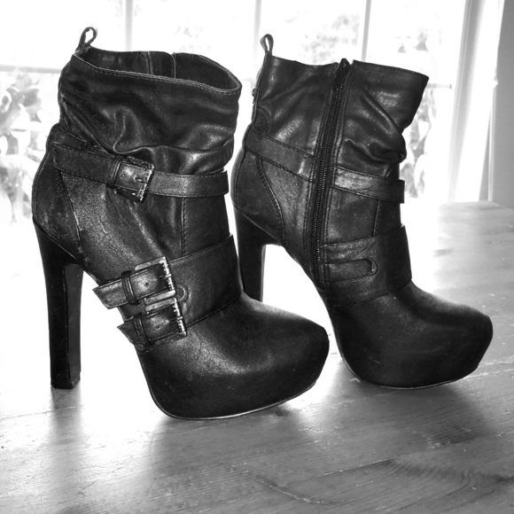 guess platform booties