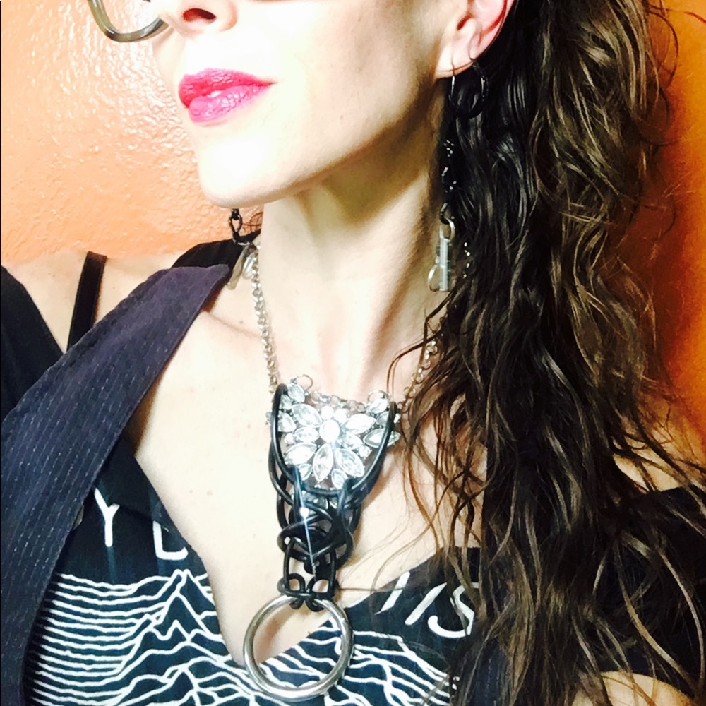 ⛓Industrial-Classy💎Shimmering Statement Necklace