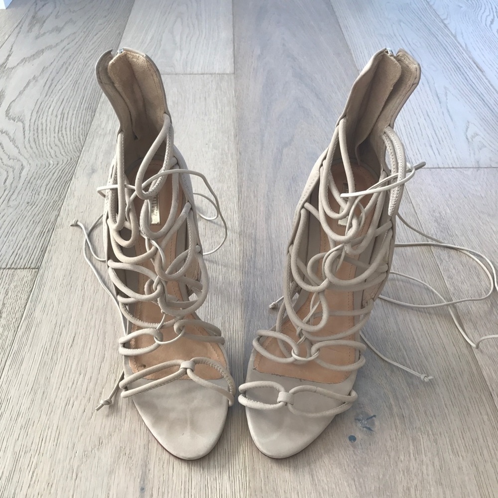 SCHUTZ nude heels size 8