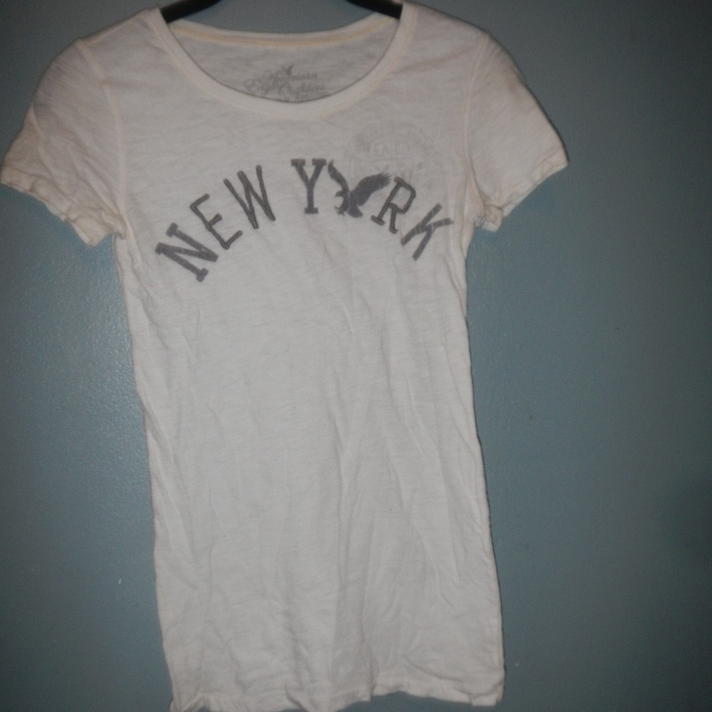 White American Eagle Tee