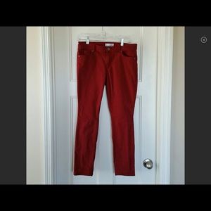 Loft Red skinny jeans 6/28P EUC
