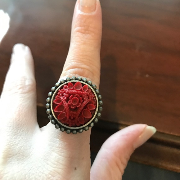 Brass rose ring - Picture 1 of 4