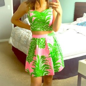 Lilly Pulitzer 2 piece flamenco parfait set size 4
